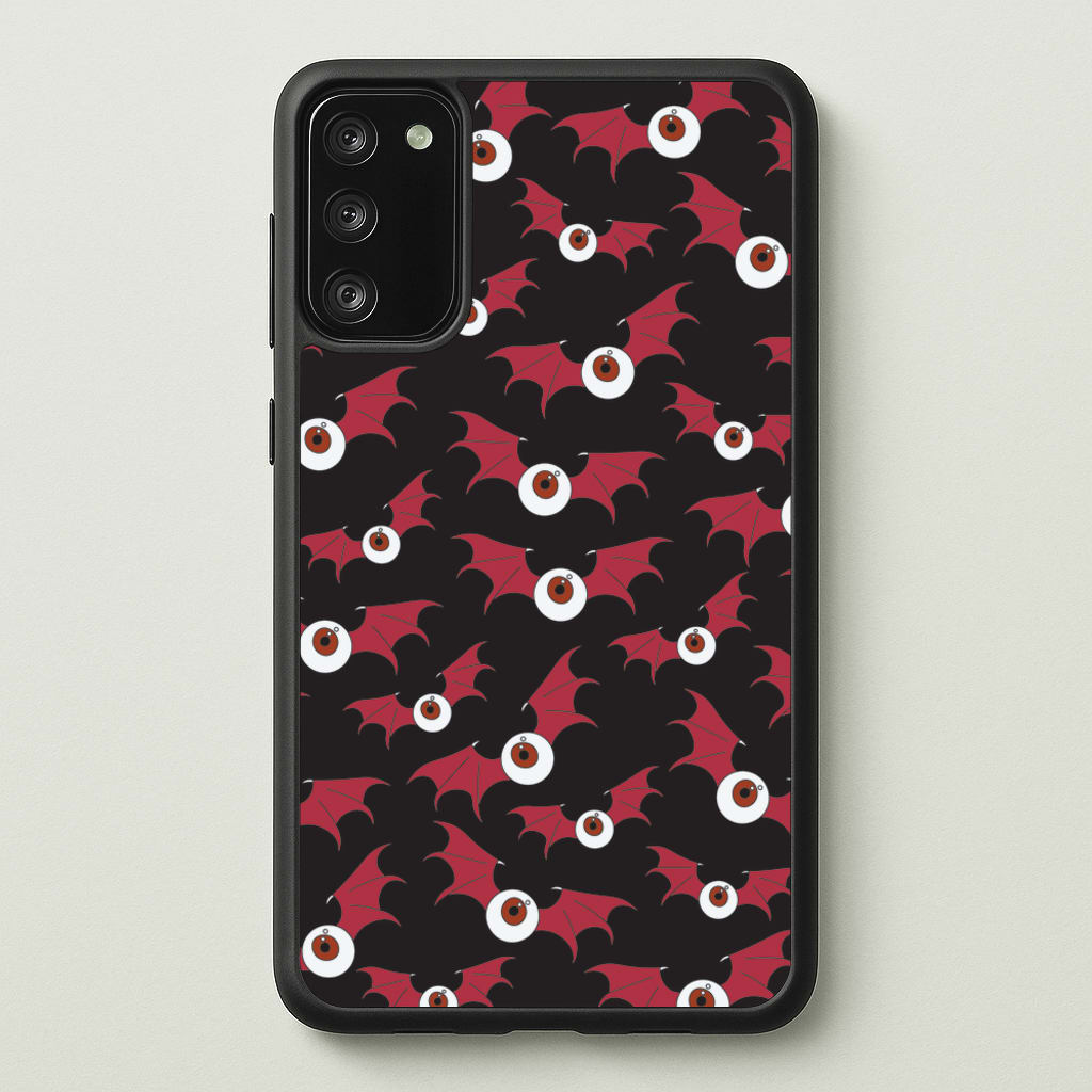 Red Bat Pattern - Halloween Phone Case for Galaxy S20