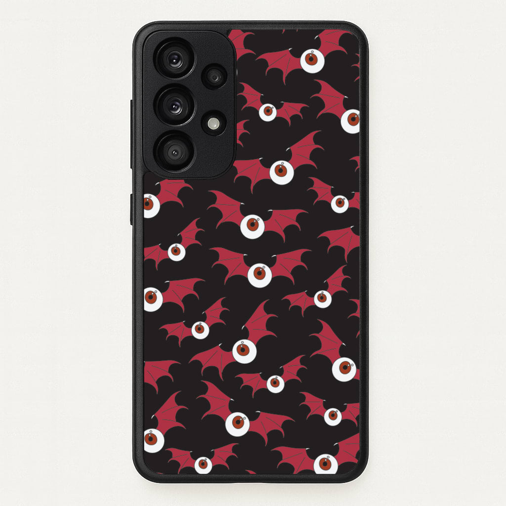 Red Bat Pattern - Halloween Phone Case for Galaxy A33