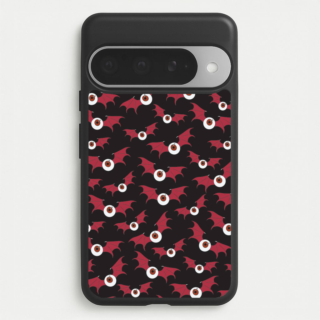 Red Bat Pattern Phone Case for Google Pixel 10 Pro XL