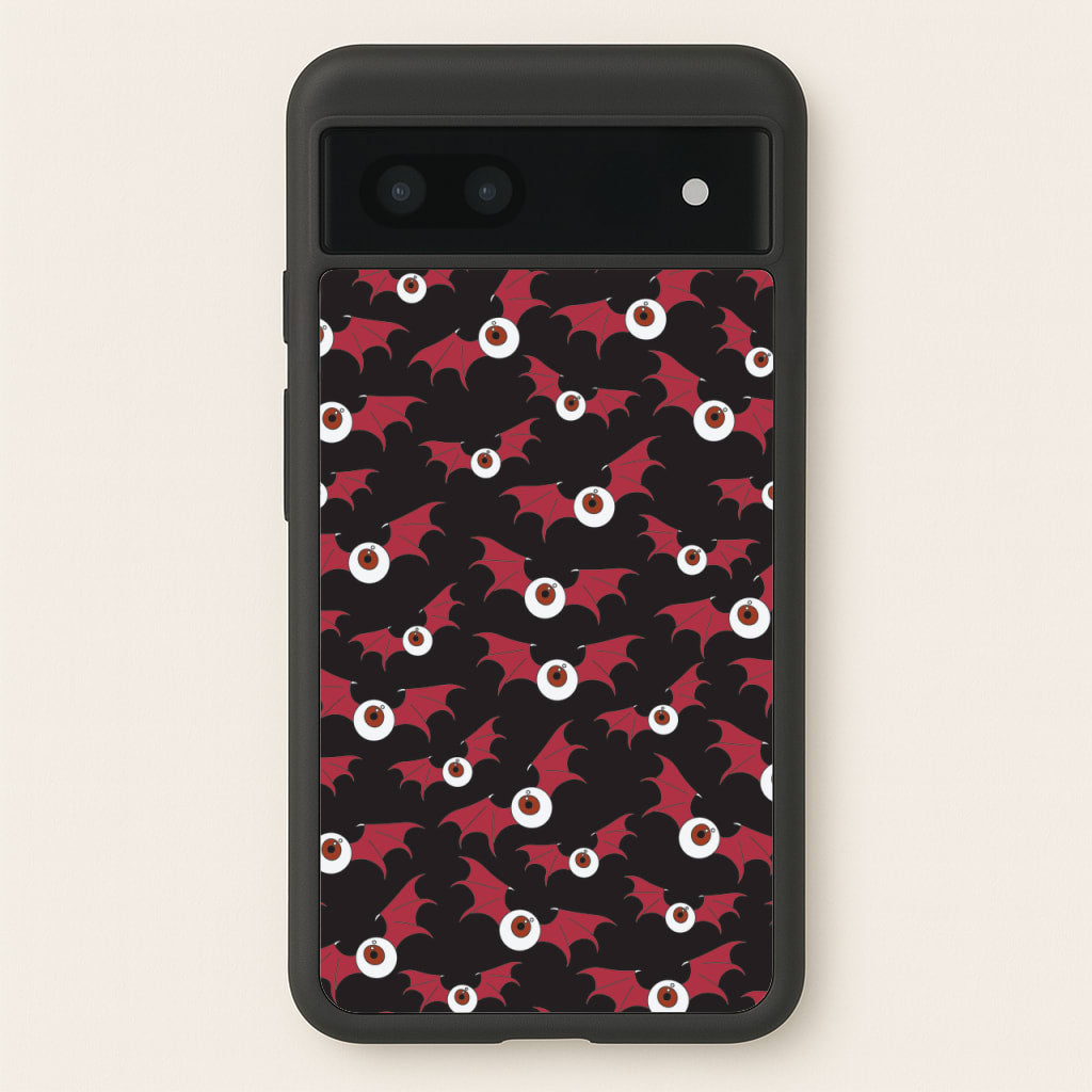 Red Bat Pattern - Halloween Phone Case for Google Pixel 6a