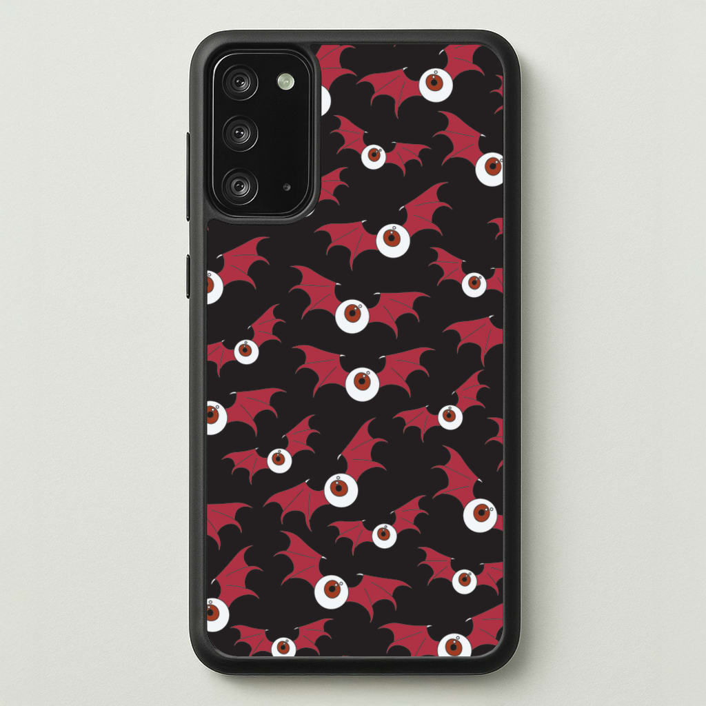 Red Bat Pattern - Halloween Phone Case for Galaxy Note 20