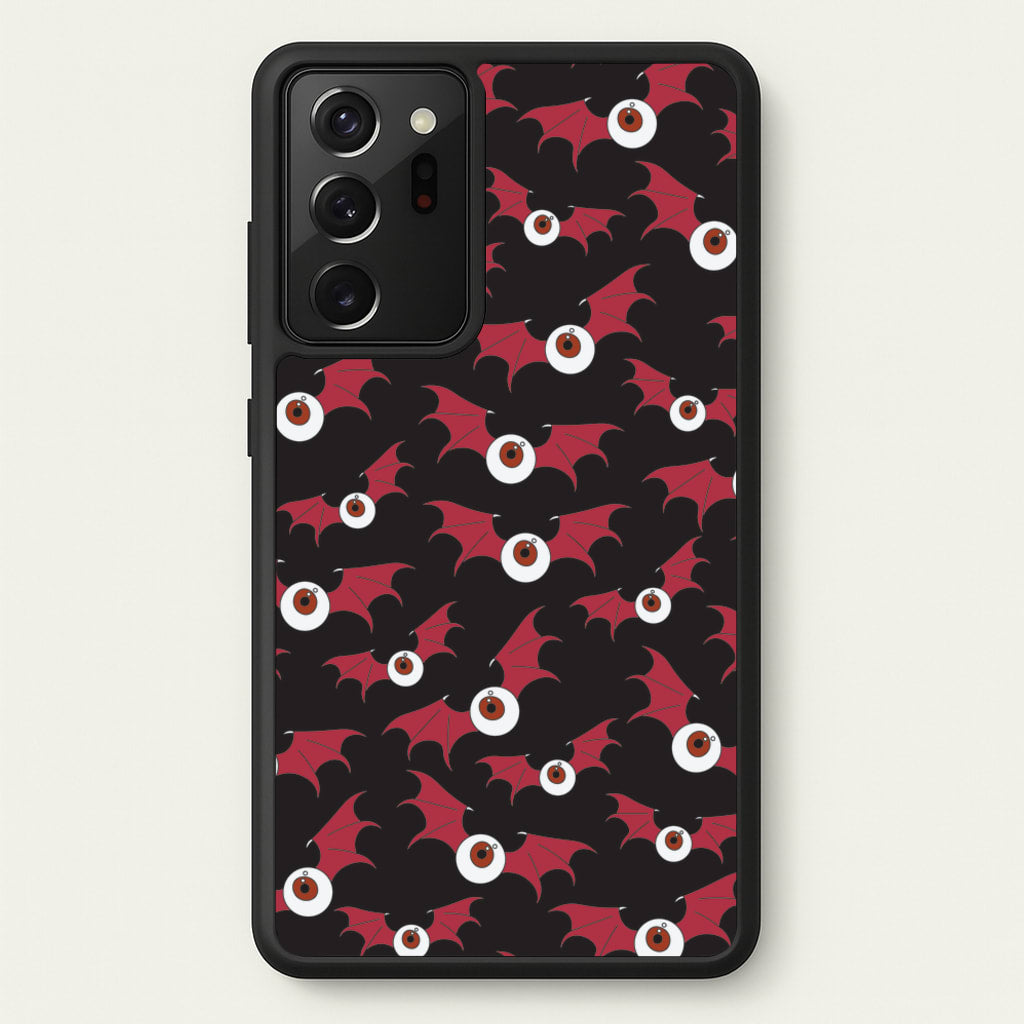 Red Bat Pattern - Halloween Phone Case for Galaxy Note 20 Ultra