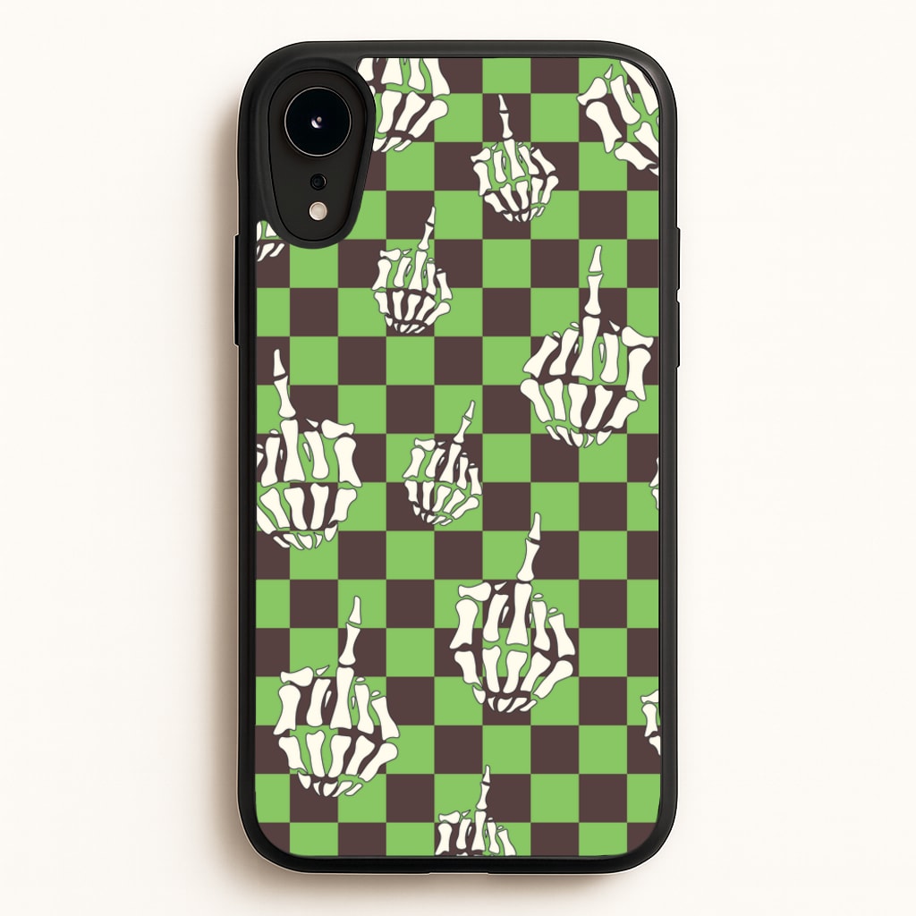 Green Middle Finger - Halloween Phone Case for iPhone XR