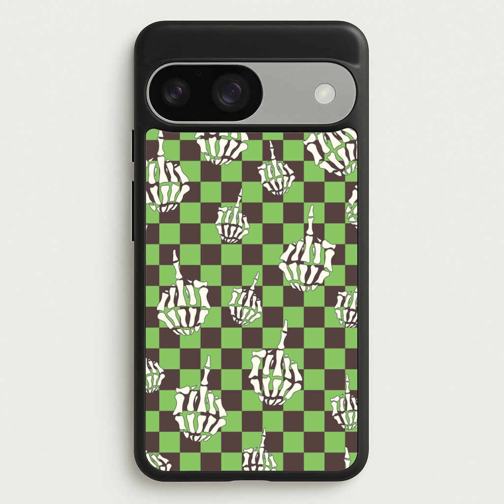 Green Middle Finger - Halloween Phone Case for Google Pixel 9 / 9 Pro