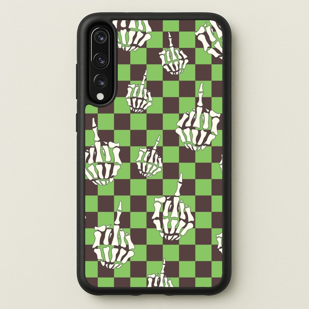 Green Middle Finger - Halloween Phone Case for Huawei P20 Pro