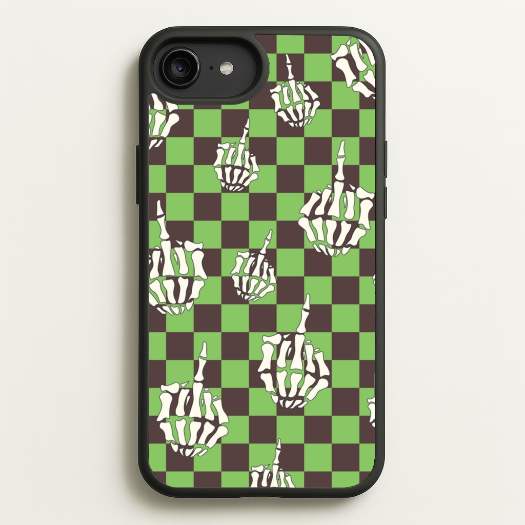 Green Middle Finger - Halloween Phone Case for iPhone 6 Plus / 7 Plus / 8 Plus