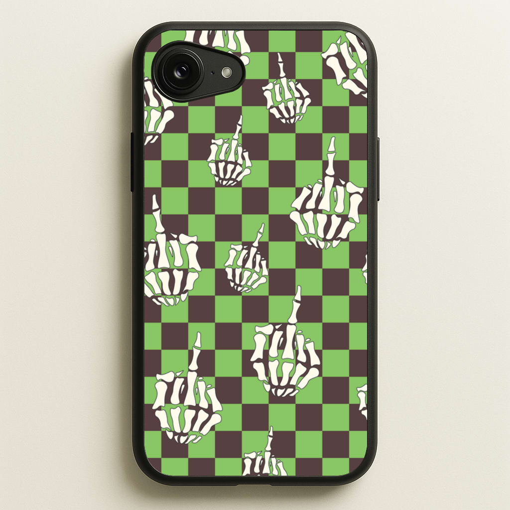 Green Middle Finger - Halloween Phone Case for iPhone 16e