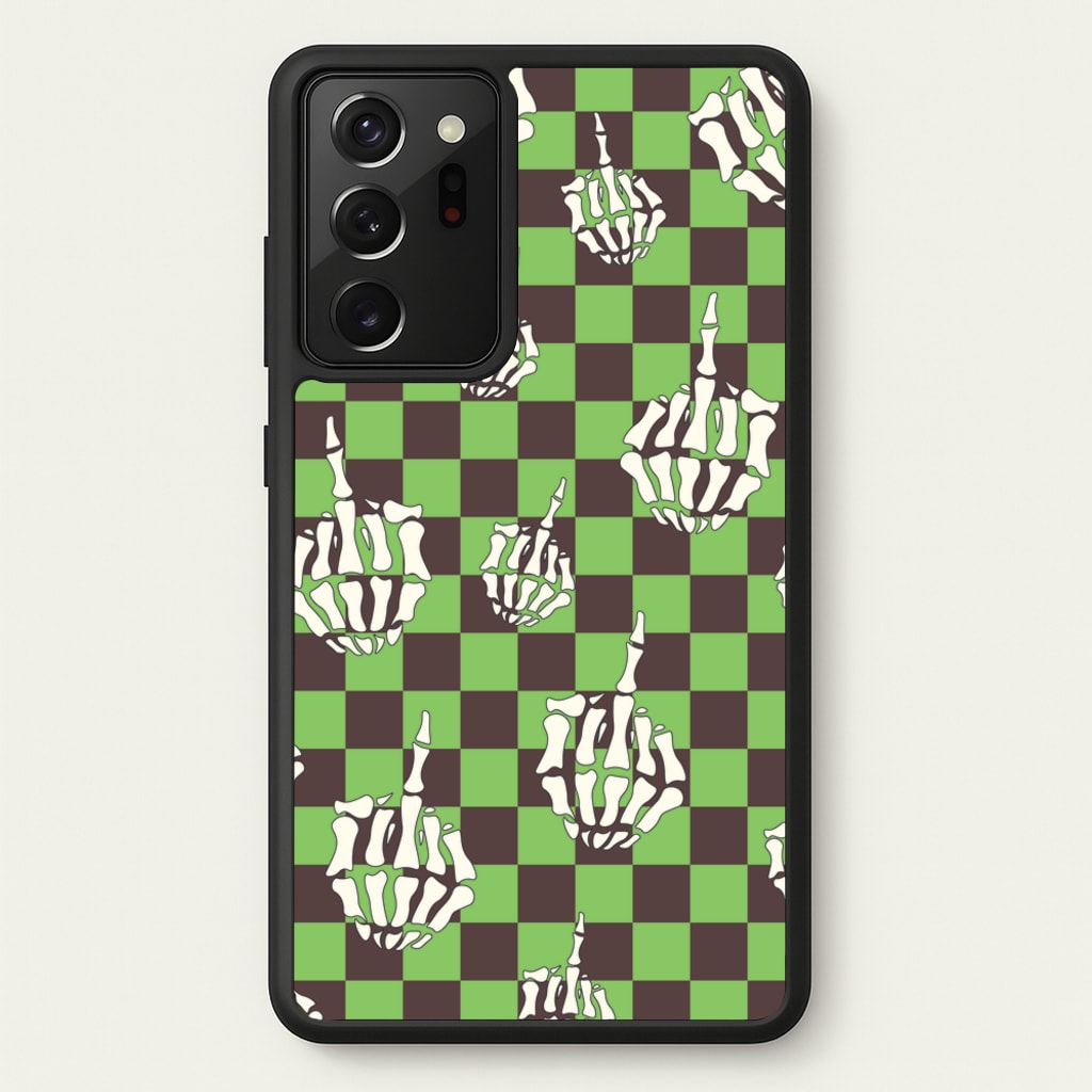 Green Middle Finger - Halloween Phone Case for Galaxy Note 20 Ultra