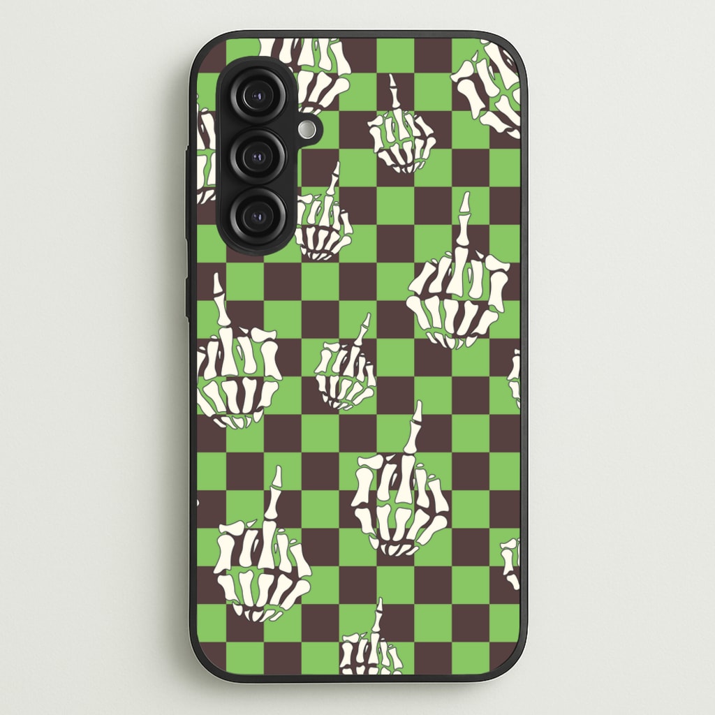 Green Middle Finger - Halloween Phone Case for Galaxy S23FE