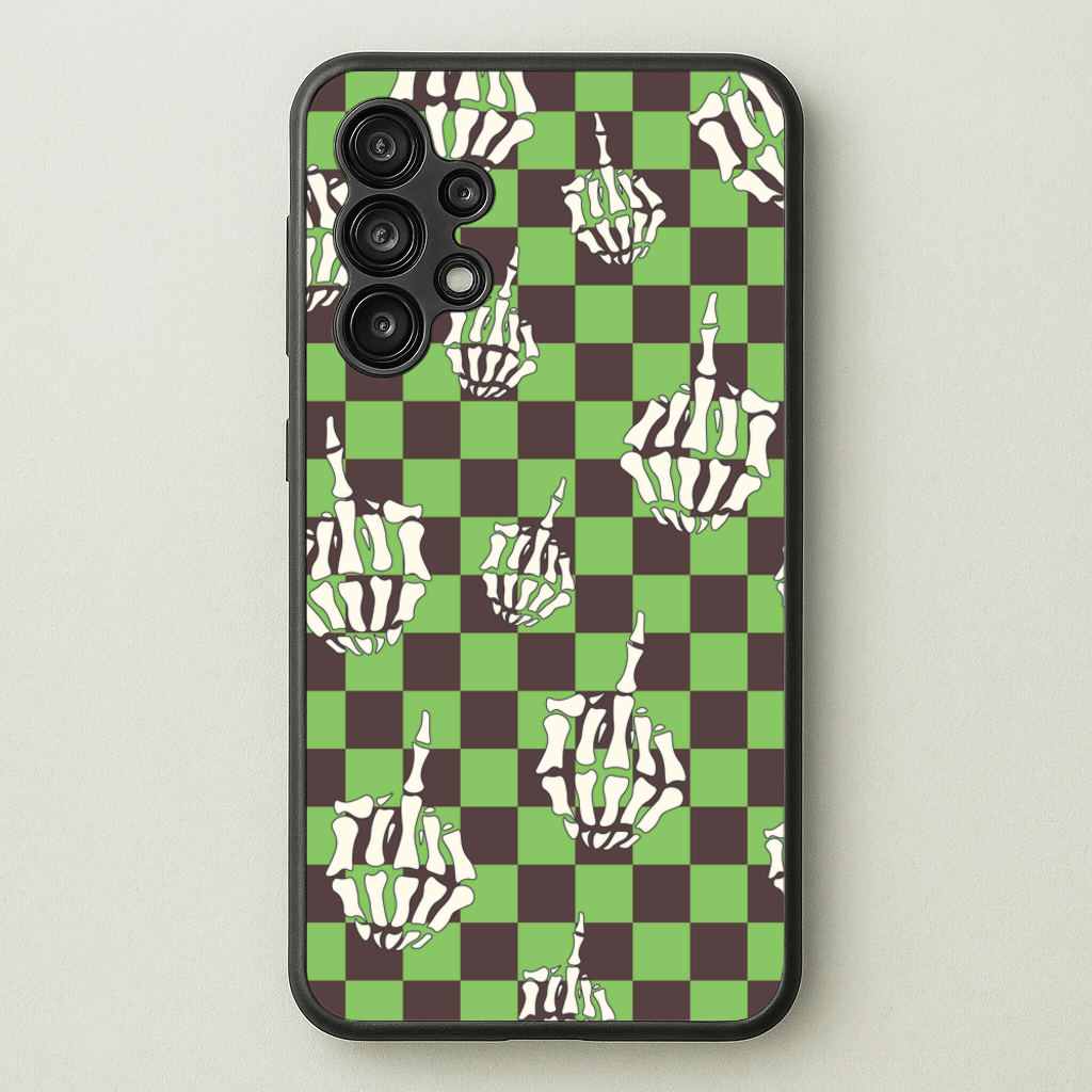Green Middle Finger - Halloween Phone Case for Galaxy A13