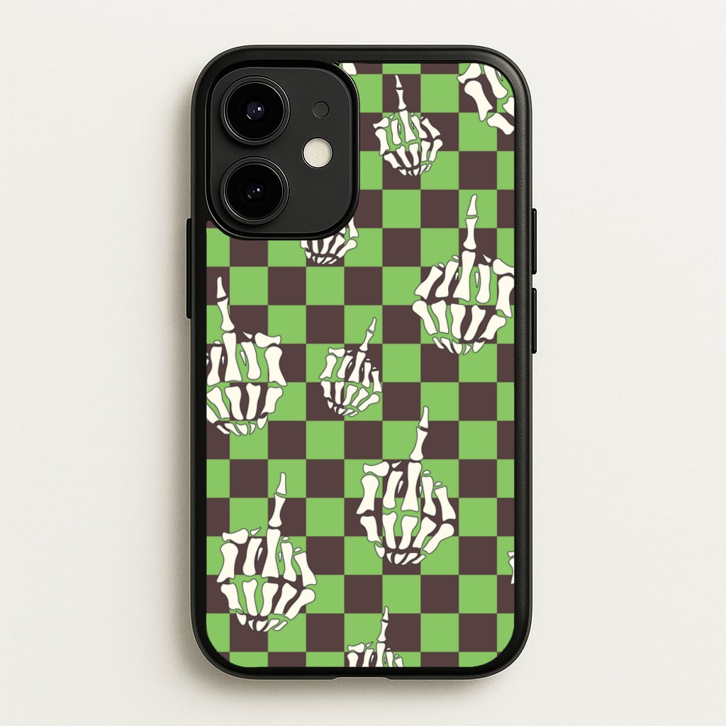 Green Middle Finger - Halloween Phone Case for iPhone 12 Mini