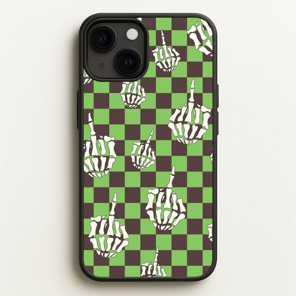 Green Middle Finger - Halloween Phone Case for iPhone 13 Mini