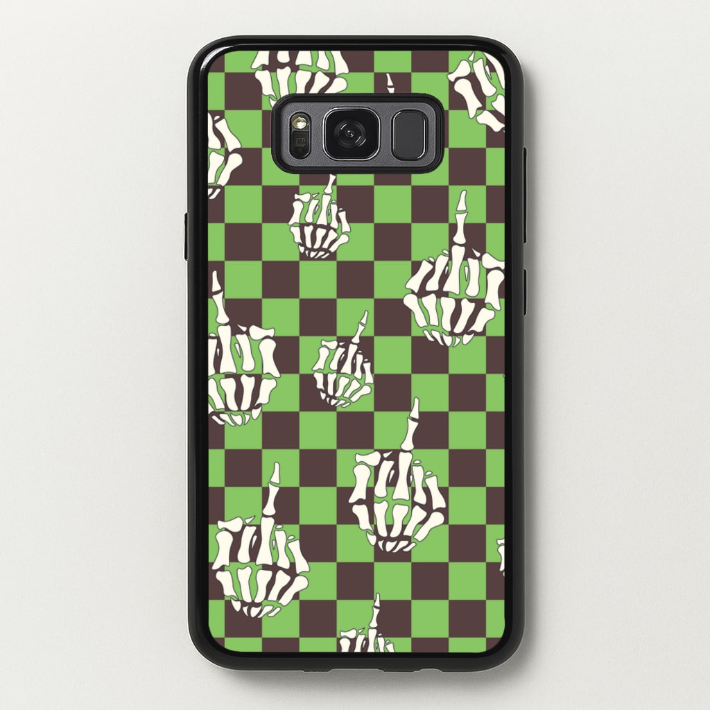 Green Middle Finger - Halloween Phone Case for Galaxy S8 Plus
