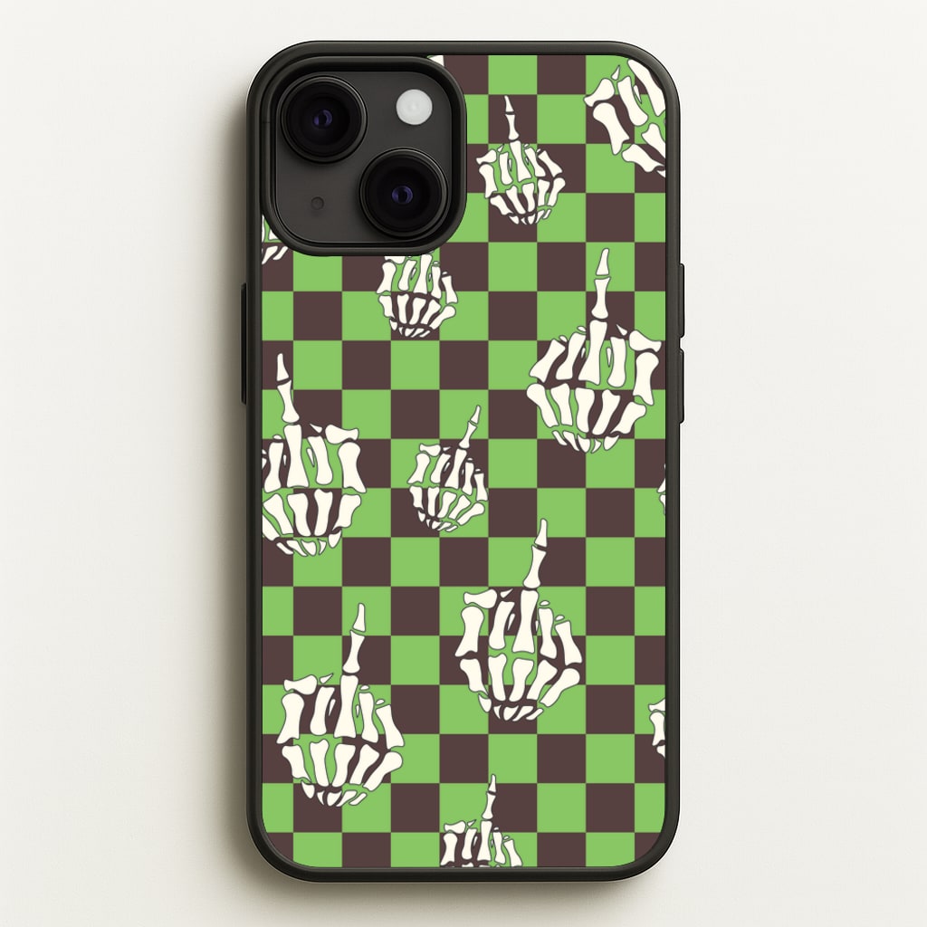 Green Middle Finger - Halloween Phone Case for iPhone 13