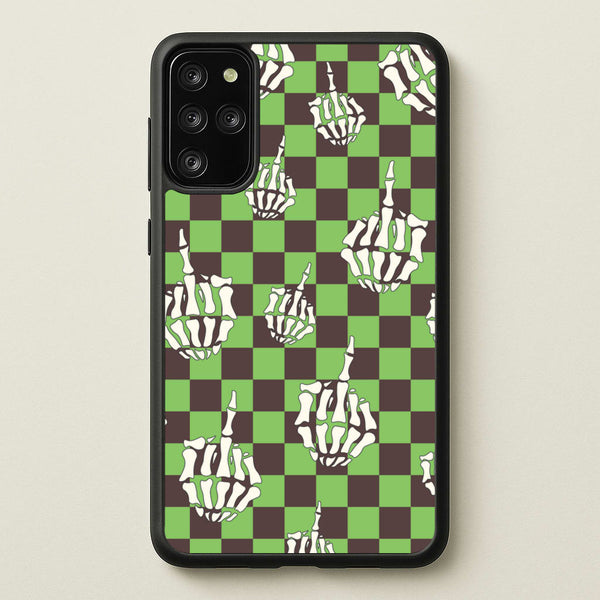 Green Middle Finger - Halloween Phone Case for Galaxy S20 Plus