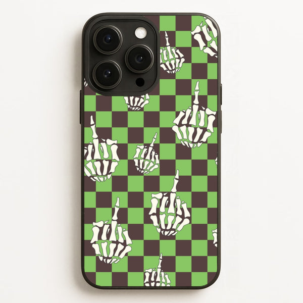Green Middle Finger - Halloween Phone Case for iPhone 12 Pro Max