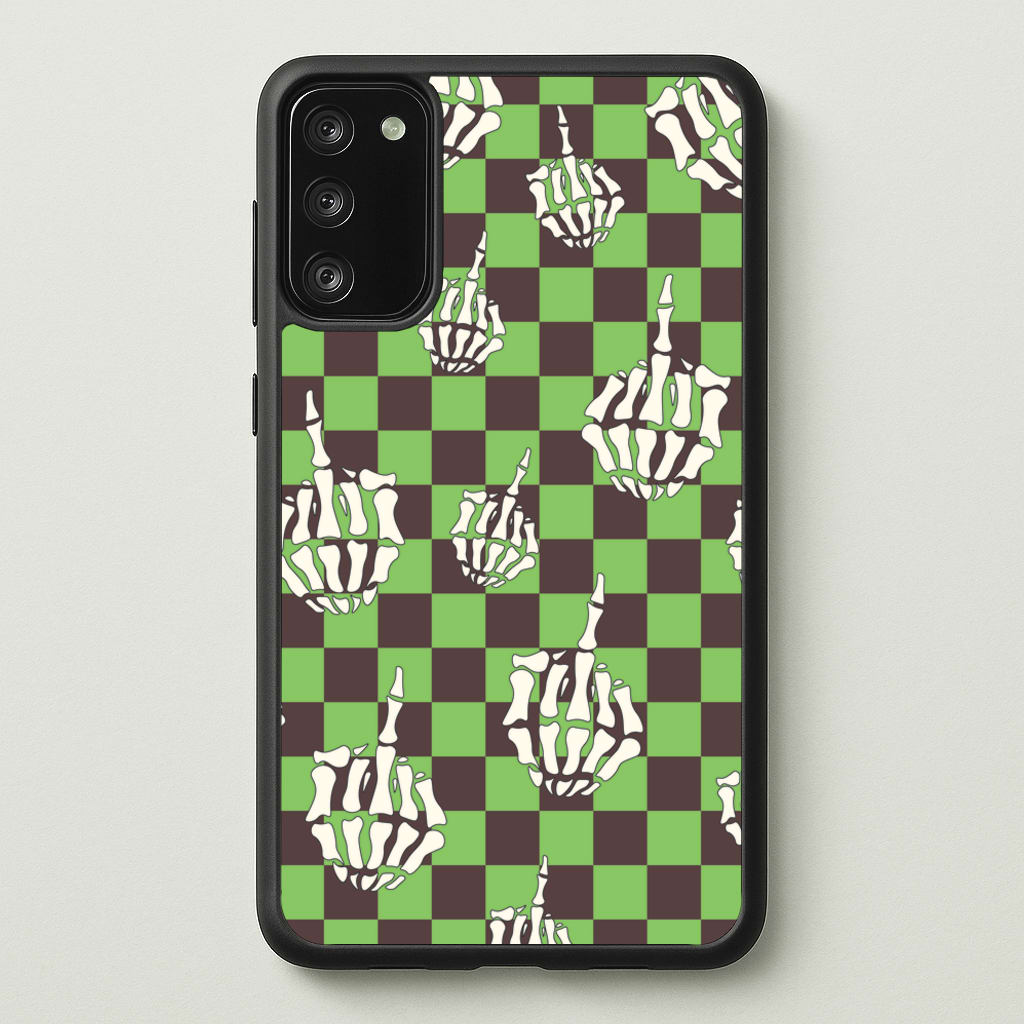 Green Middle Finger - Halloween Phone Case for Galaxy S20