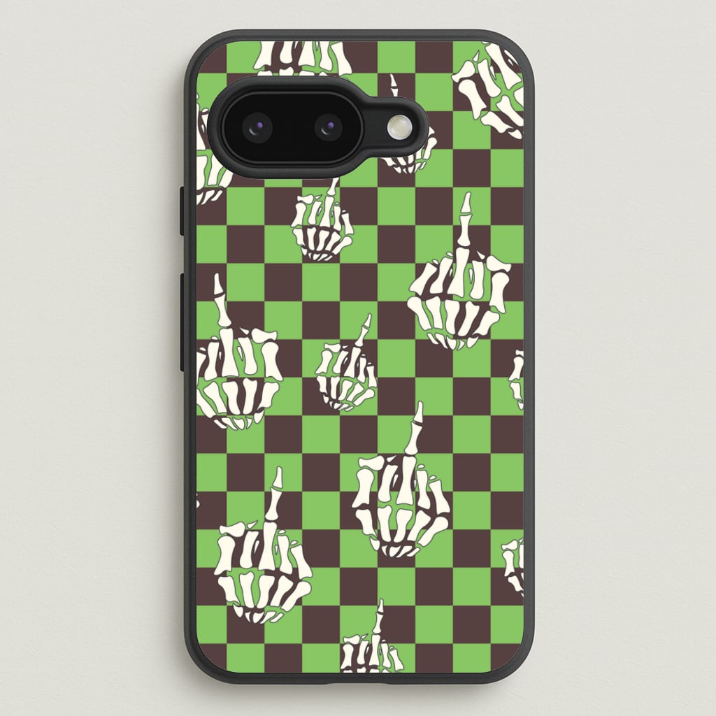 Green Middle Finger - Halloween Phone Case for Google Pixel 9a