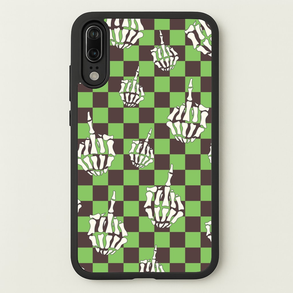 Green Middle Finger - Halloween Phone Case for Huawei P20