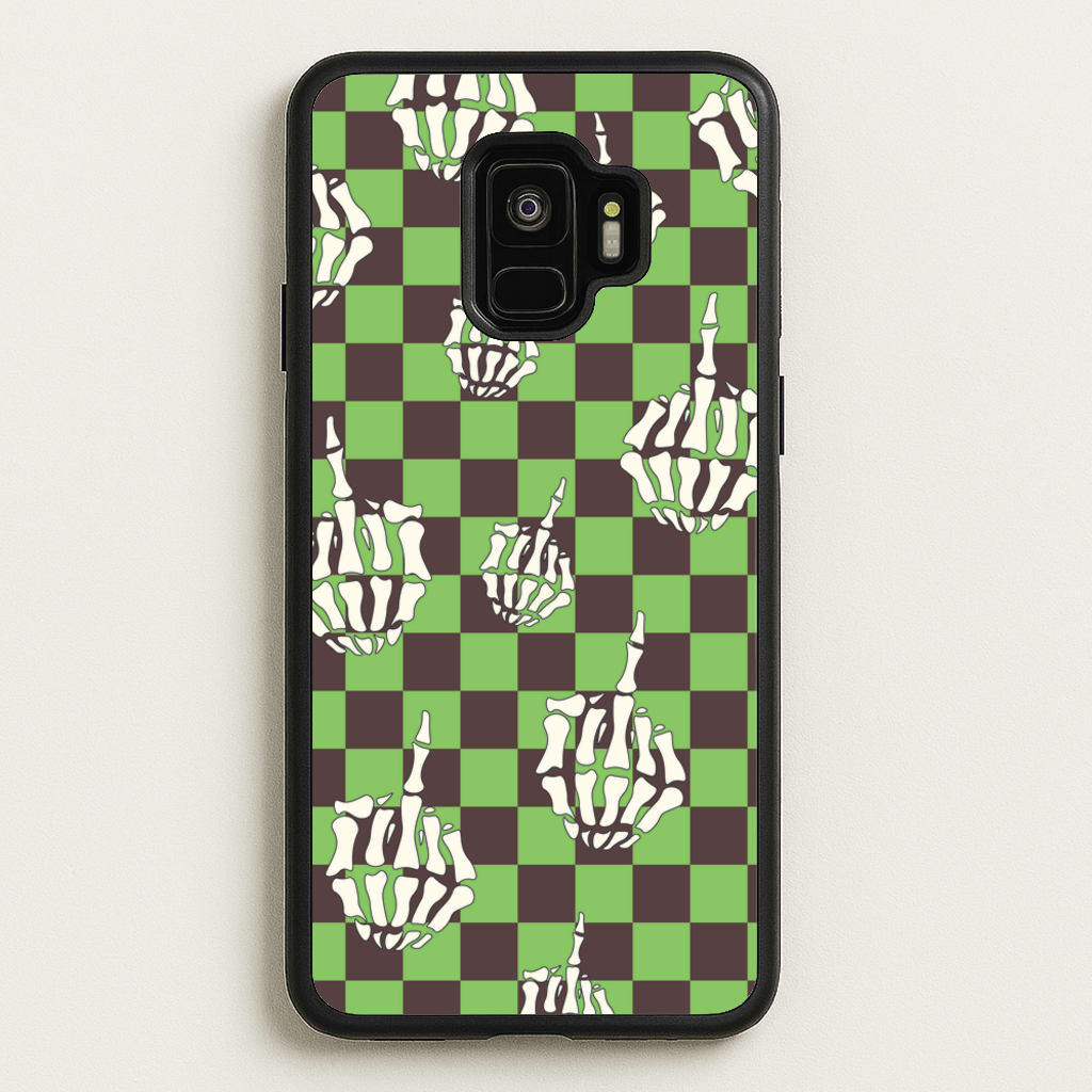 Green Middle Finger - Halloween Phone Case for Galaxy S9