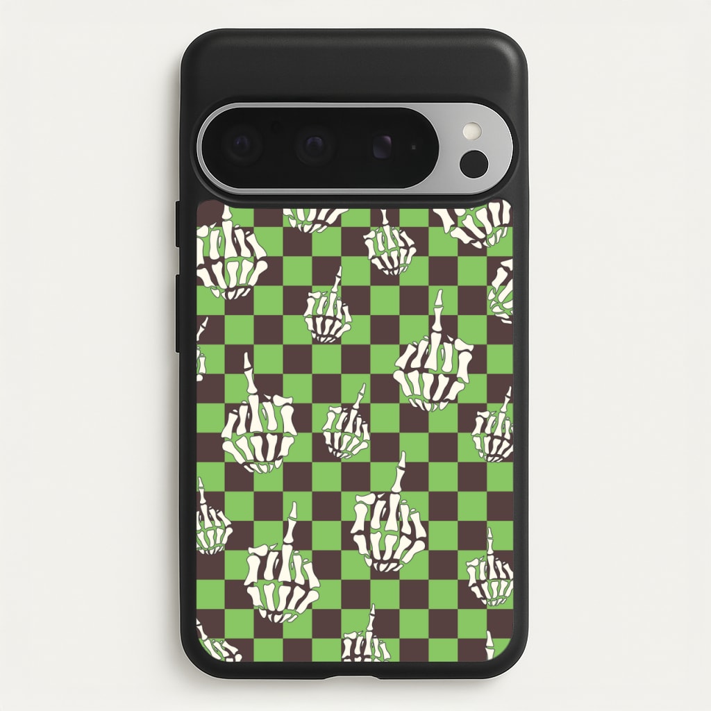 Green Middle Finger - Halloween Phone Case for Google Pixel 9 Pro XL