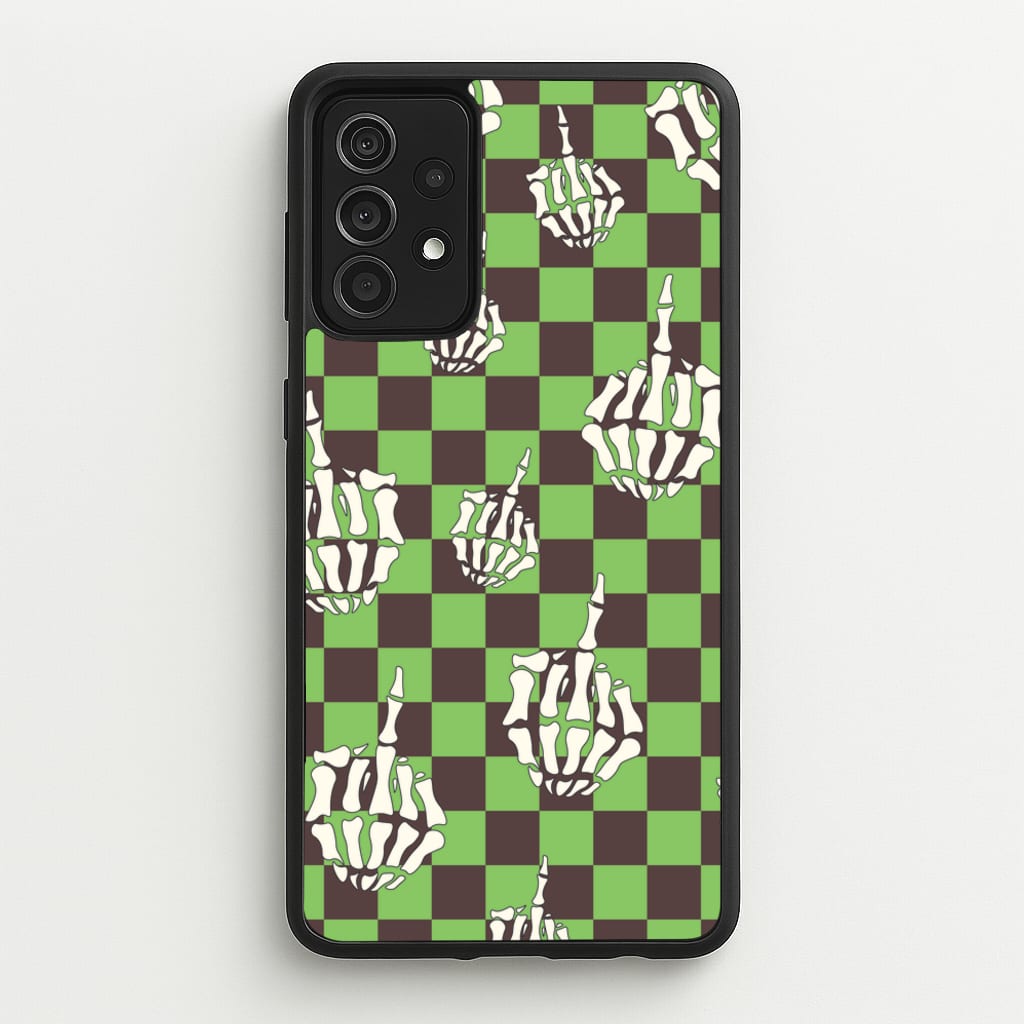 Green Middle Finger - Halloween Phone Case for Galaxy A52 / A52s