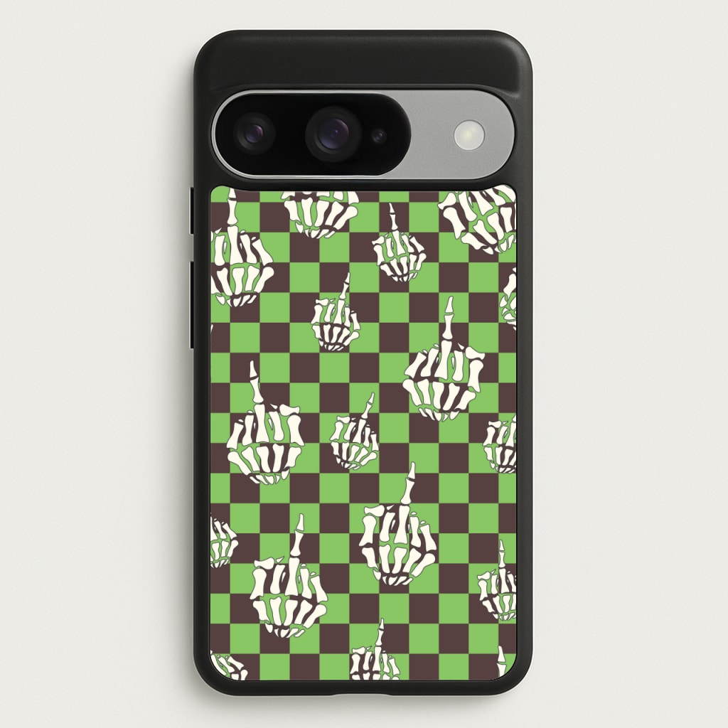 Green Middle Finger Phone Case for Google Pixel 10 / 10 Pro