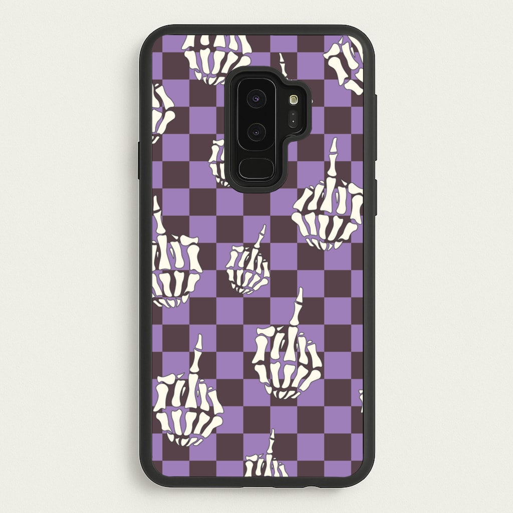 Purple Middle Finger - Halloween Phone Case for Galaxy S9 Plus