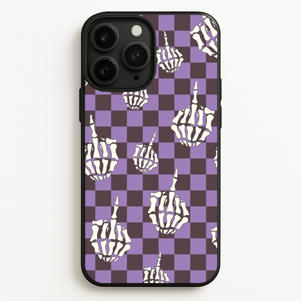 Purple Middle Finger - Halloween Phone Case for iPhone 11 Pro