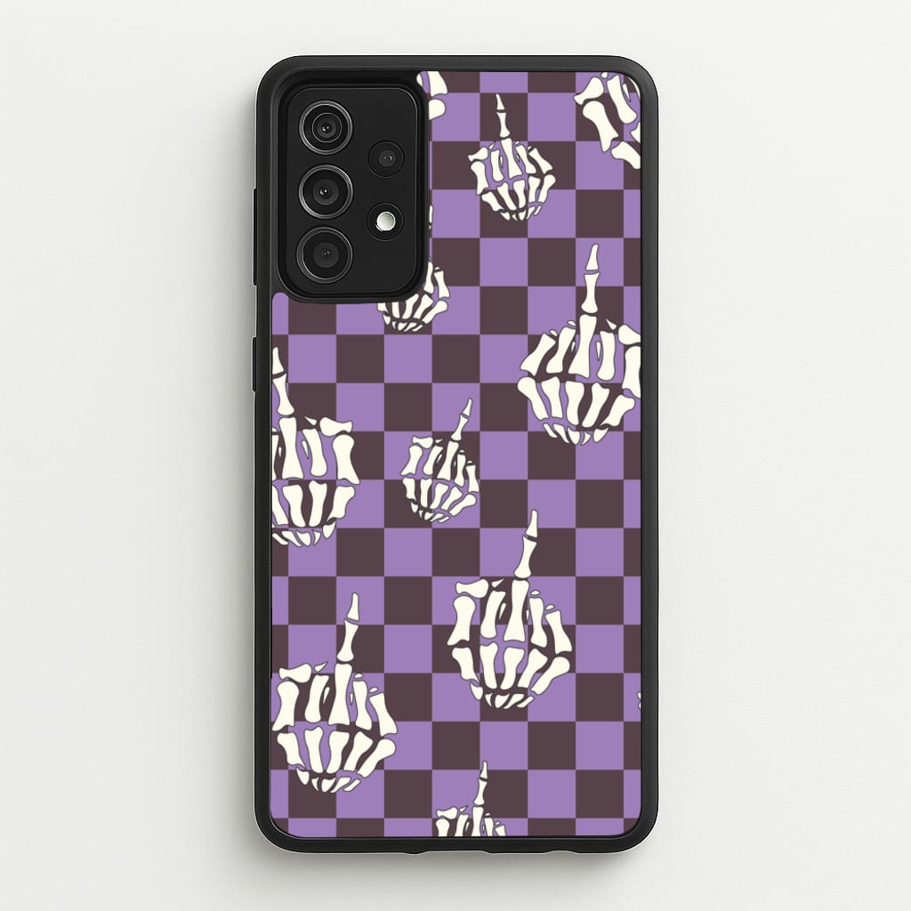Purple Middle Finger - Halloween Phone Case for Galaxy A52 / A52s