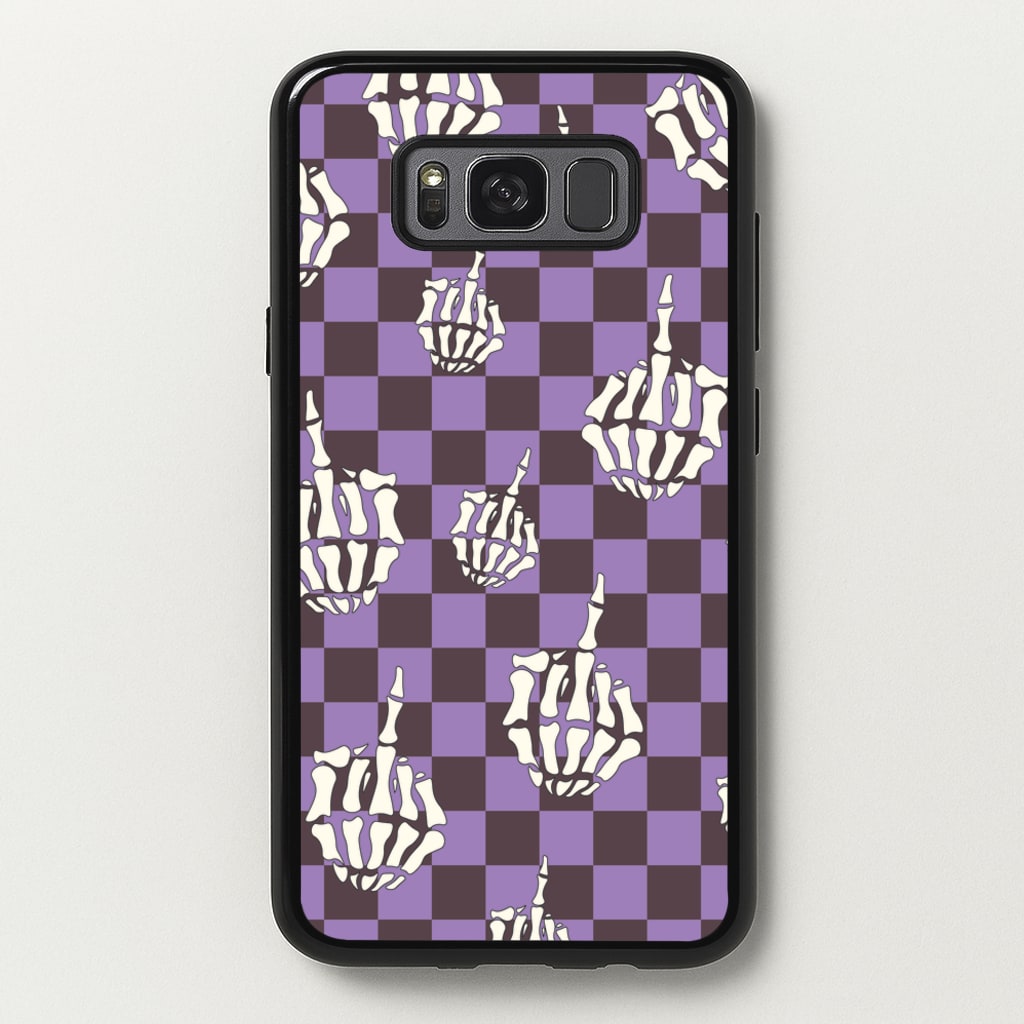 Purple Middle Finger - Halloween Phone Case for Galaxy S8