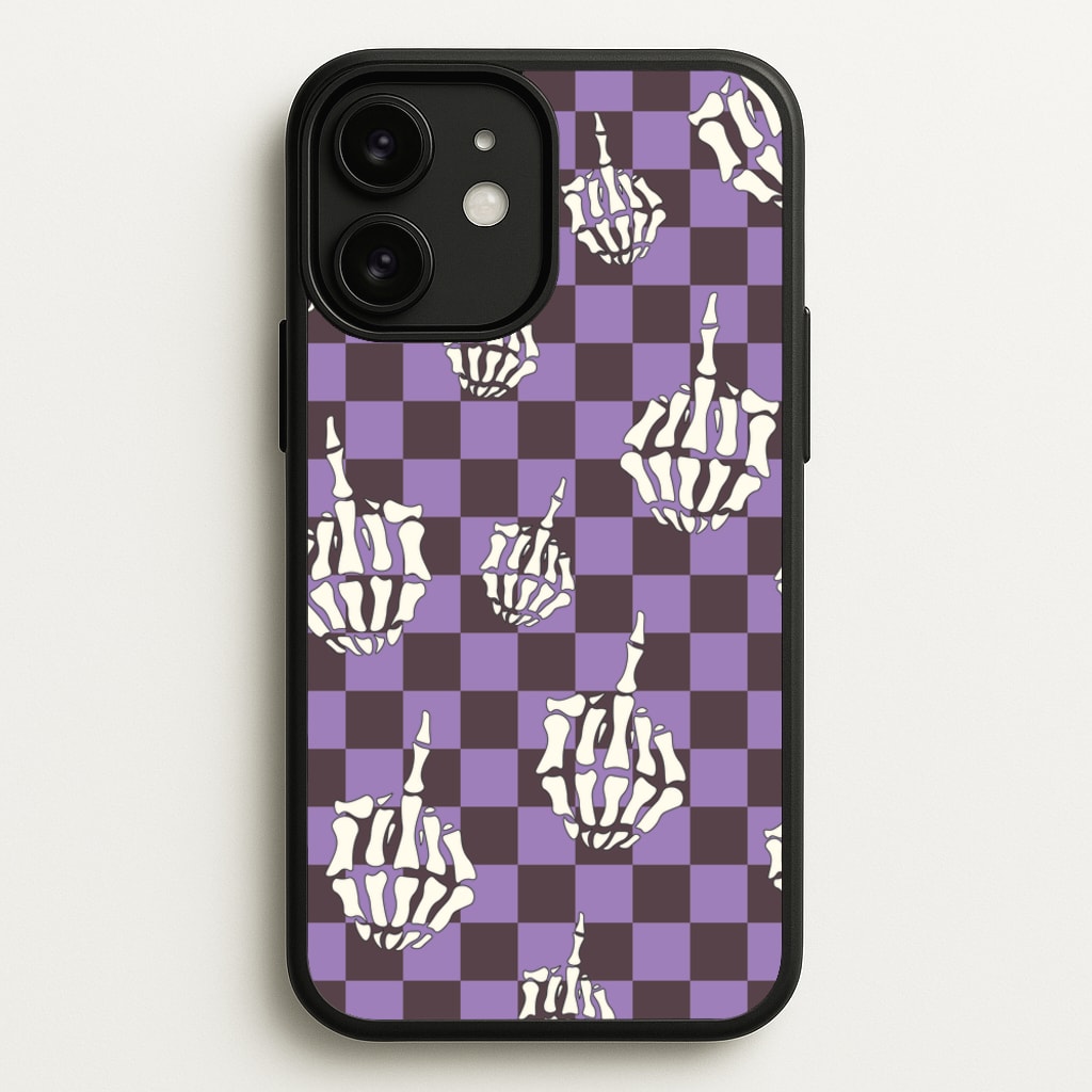 Purple Middle Finger - Halloween Phone Case for iPhone 11