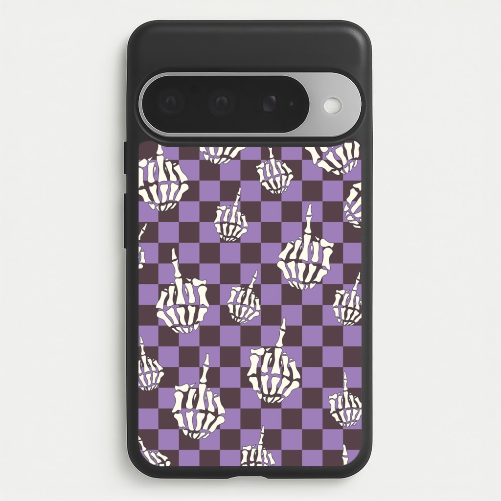 Purple Middle Finger Phone Case for Google Pixel 10 Pro XL