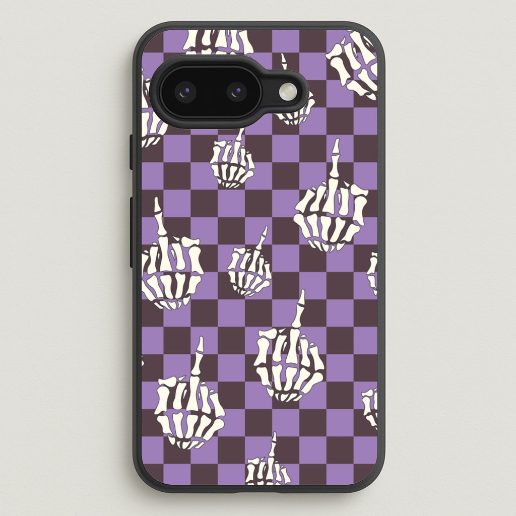 Purple Middle Finger - Halloween Phone Case for Google Pixel 9a