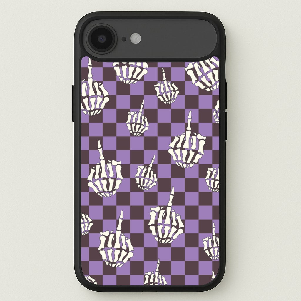 Purple Middle Finger Phone Case for iPhone 17 Air