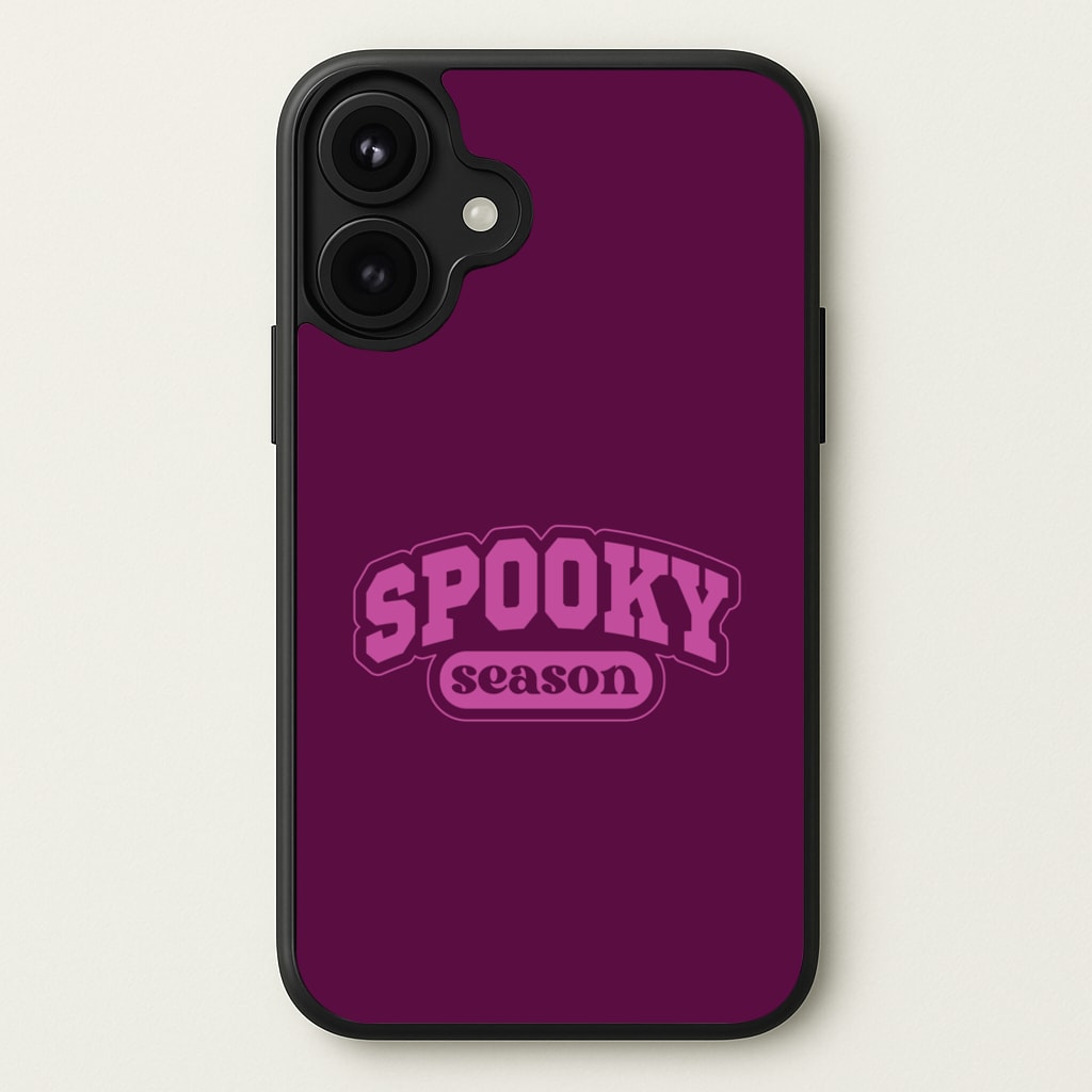 Spooky Season Varsity Phone Case for iPhone 17