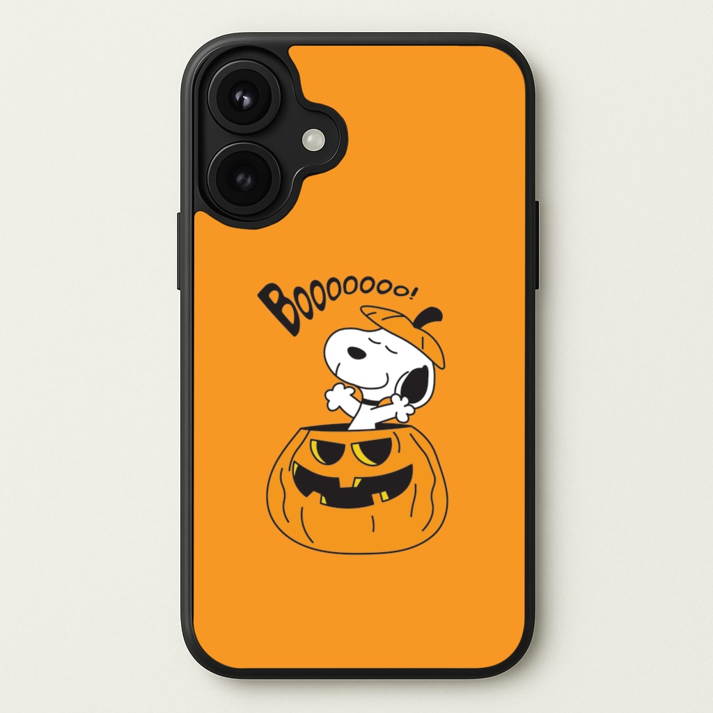 Cartoon Beagle Pumpkin Phone Case for iPhone 17