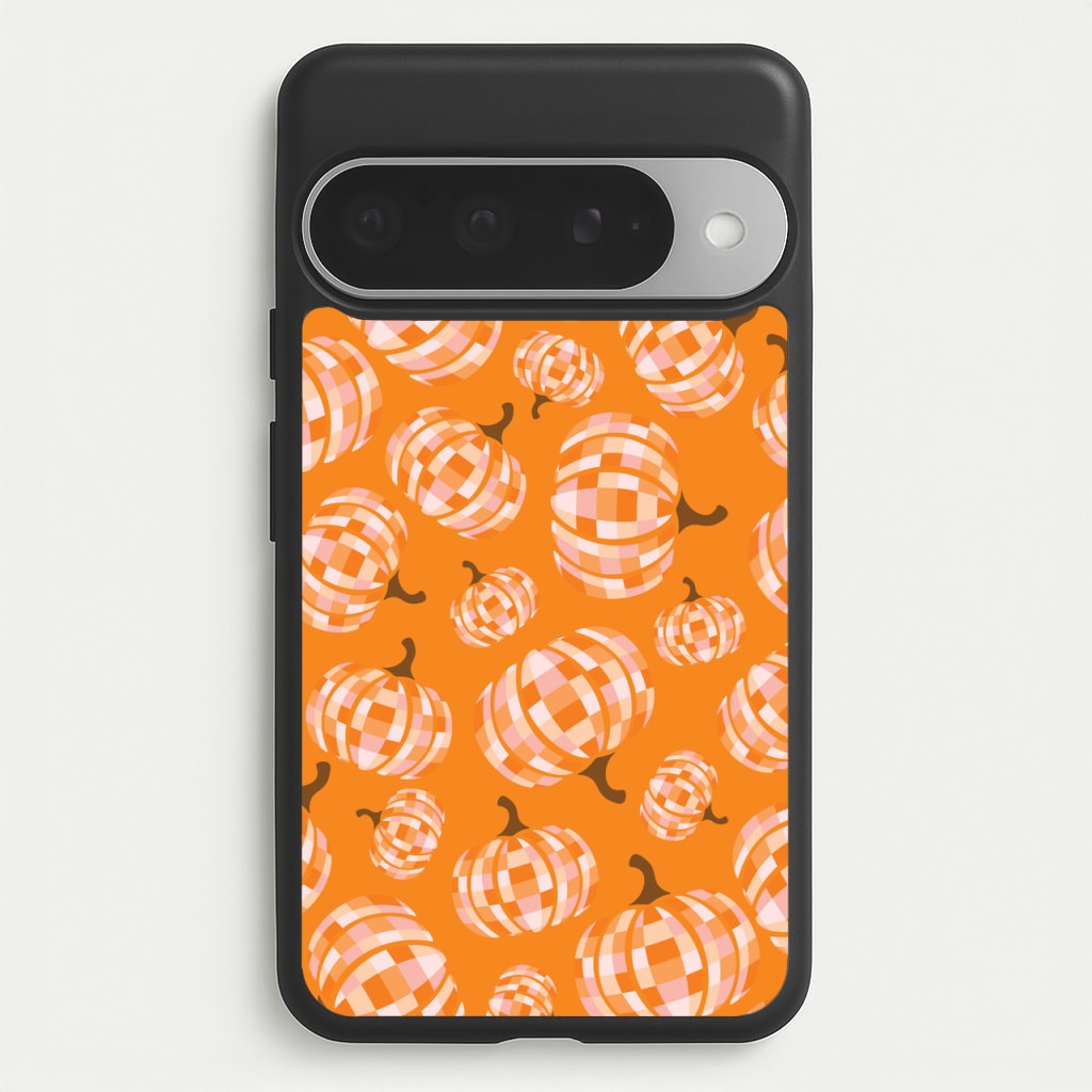 Disco Pumpkins Pattern Phone Case for Google Pixel 10 Pro XL