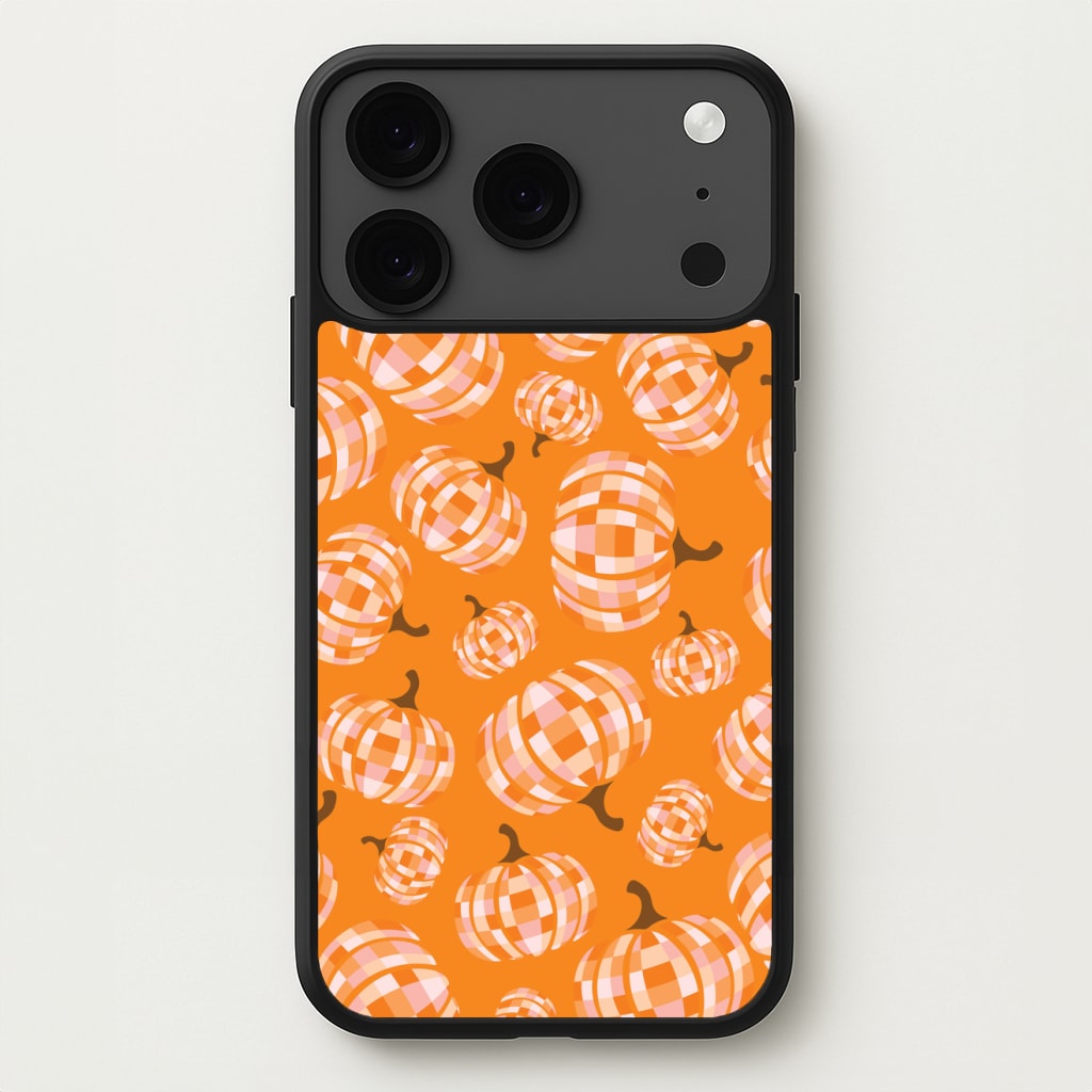 Disco Pumpkins Pattern Phone Case for iPhone 17 Pro Max