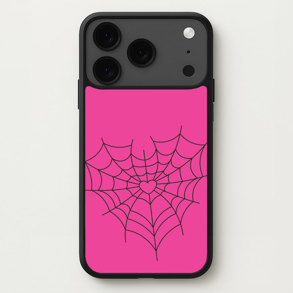 Spiderweb Hearts II Phone Case for iPhone 17 Pro