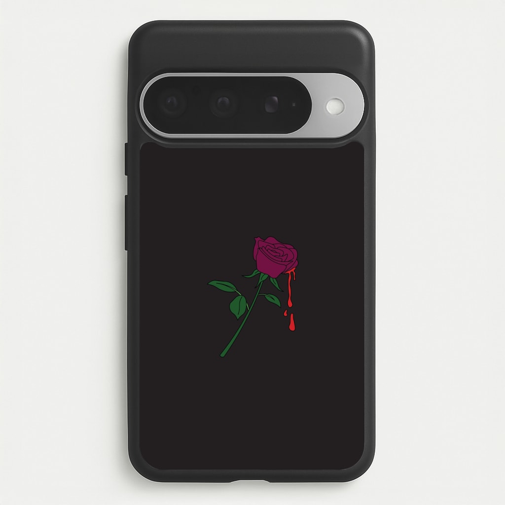 Dark Pink Rose Phone Case for Google Pixel 10 Pro XL