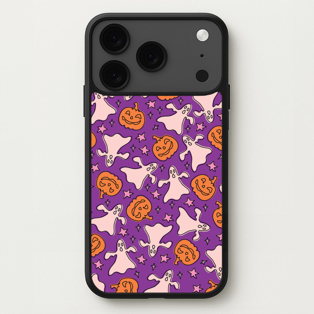 Abstract Halloween Pattern Phone Case for iPhone 17 Pro