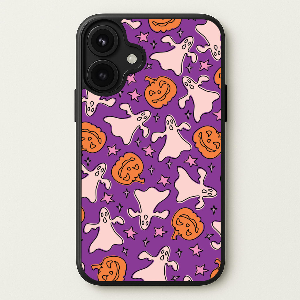 Abstract Halloween Pattern Phone Case for iPhone 17