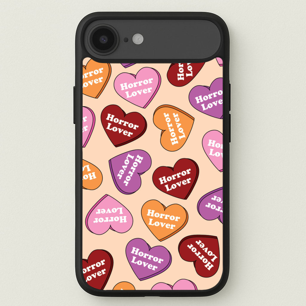 Horror Lover Hearts Pattern Phone Case for iPhone 17 Air