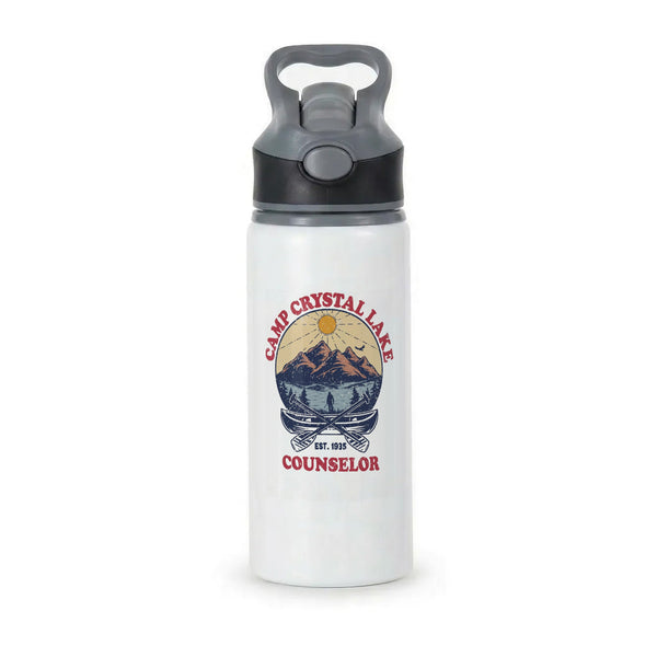 Camp Crystal Lake Active Water Bottle - Black