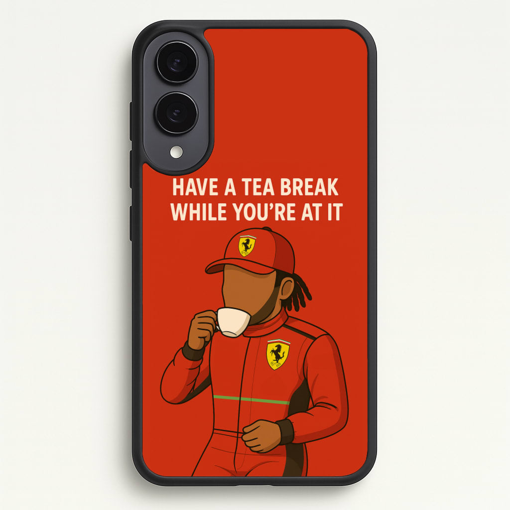 Hamilton's Tea Break - F1 Phone Case for Galaxy S25 Edge