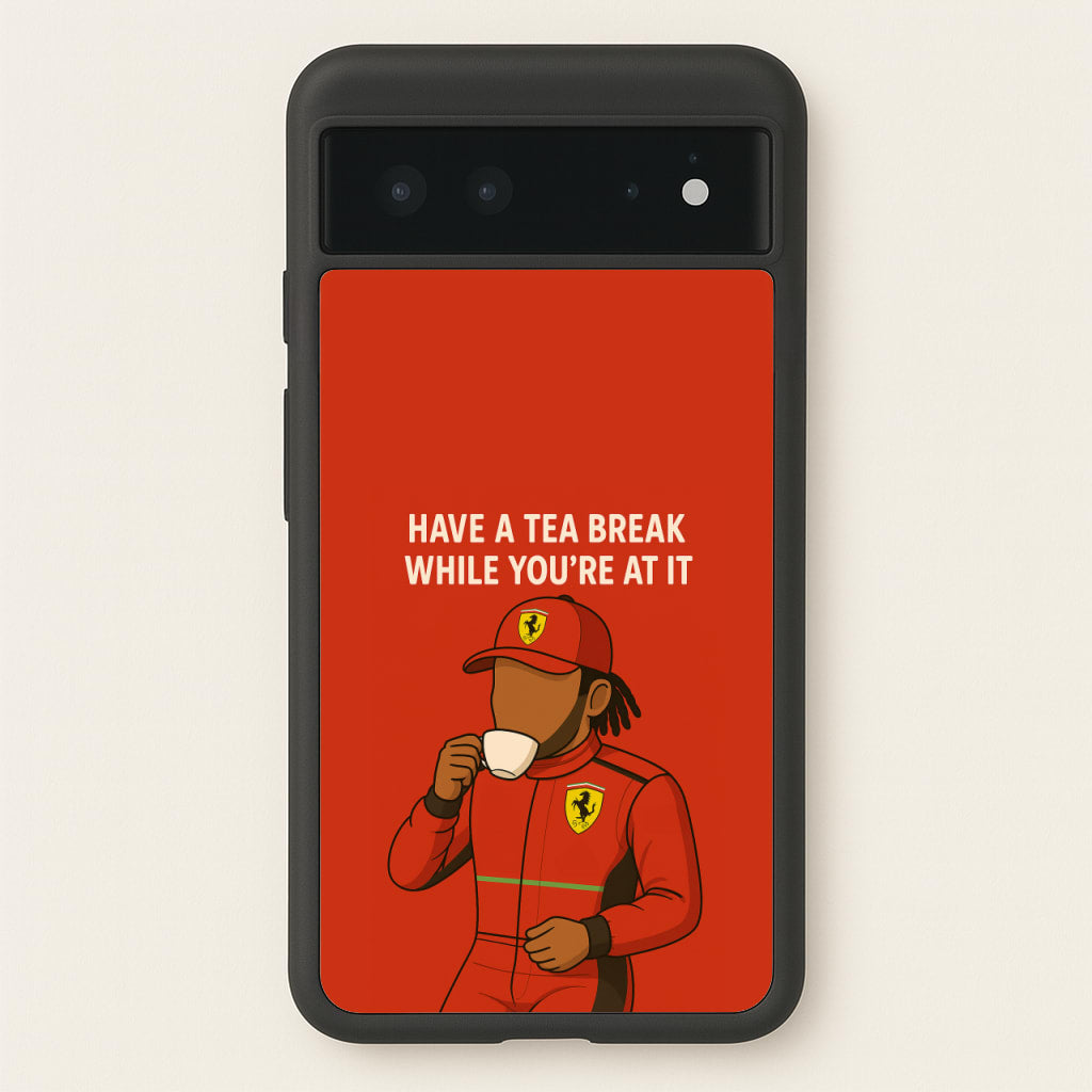 Hamilton's Tea Break - F1 Phone Case for Google Pixel 6