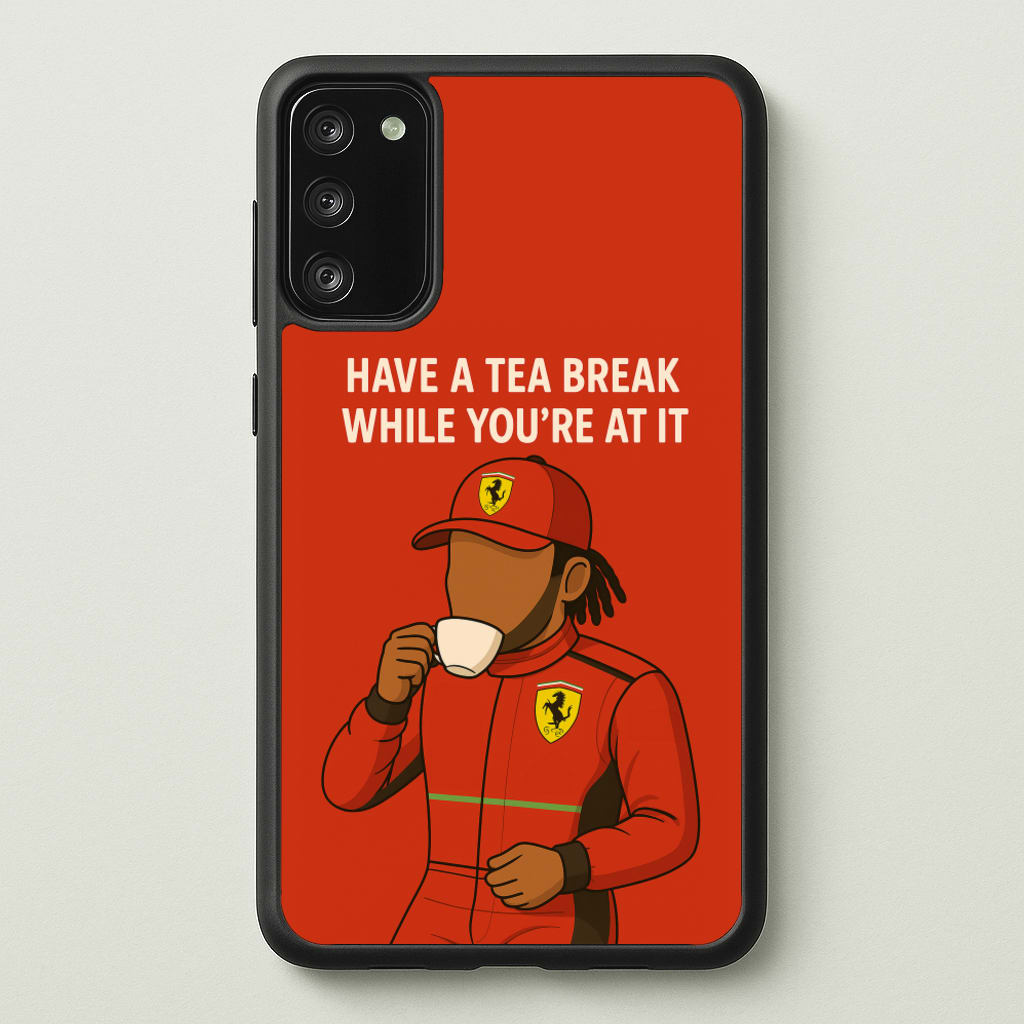 Hamilton's Tea Break - F1 Phone Case for Galaxy S20FE