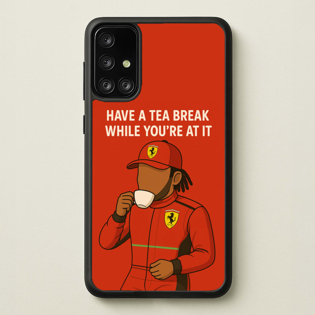 Hamilton's Tea Break - F1 Phone Case for Galaxy A71
