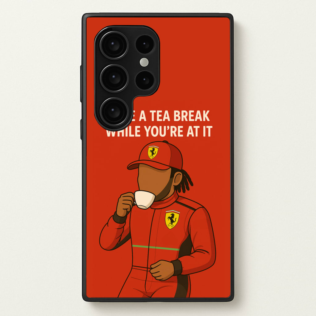 Hamilton's Tea Break - F1 Phone Case for Galaxy S24 Ultra